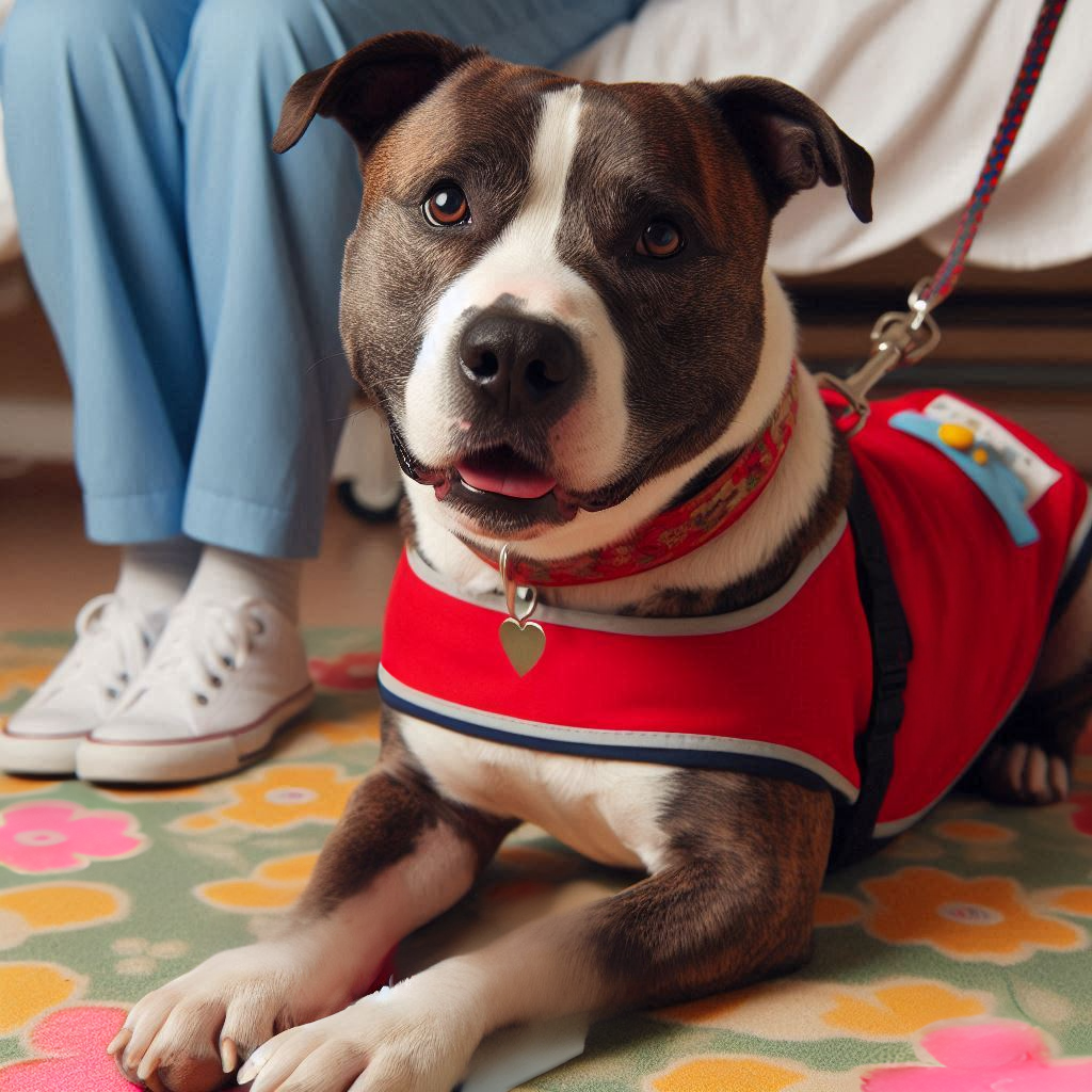 Pitbull Therapy Dog