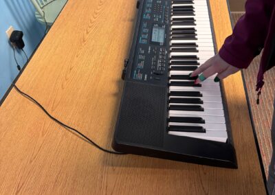 photograph of a keyboard at lotus learning center