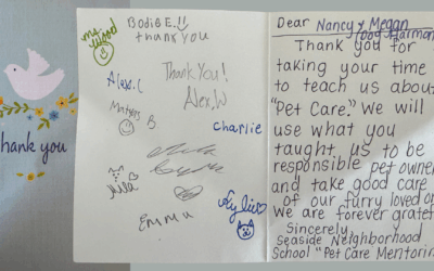 Thank You Letter from Seaside Neighoborhood School
